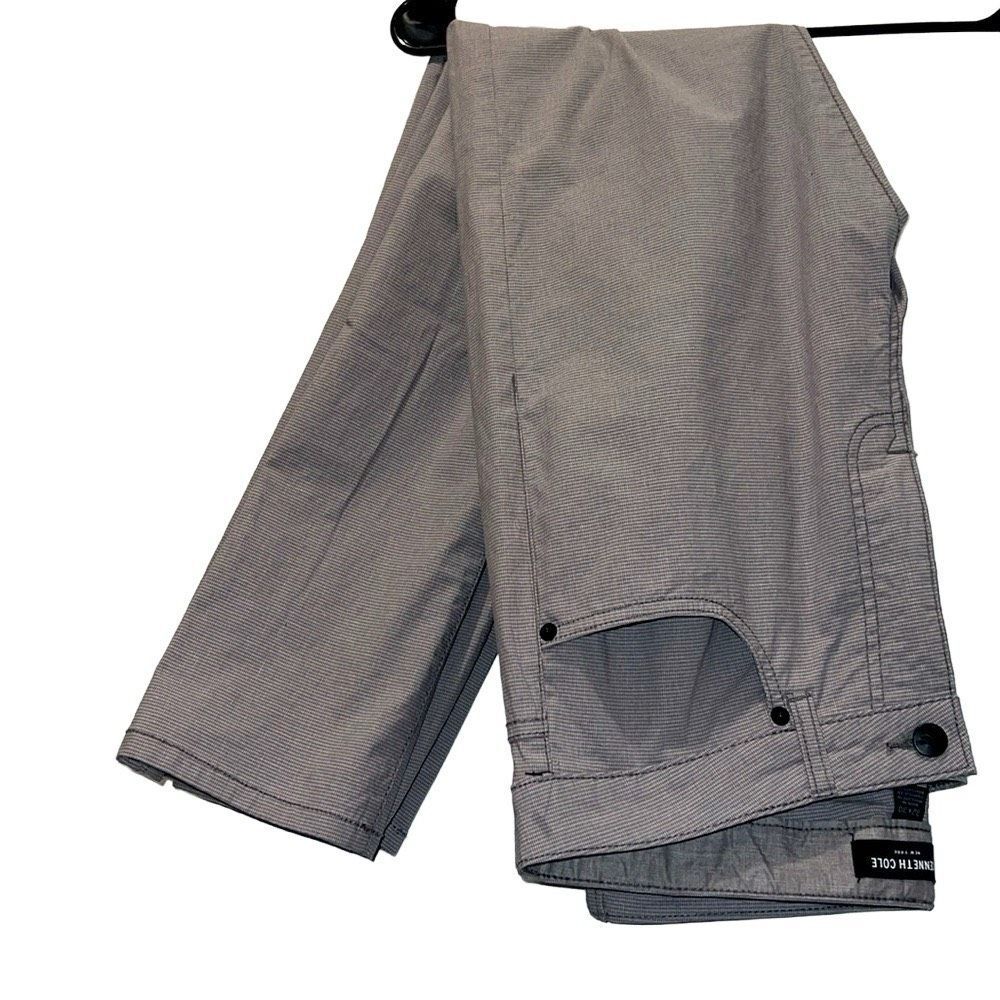 Kenneth Cole New York 32 x 30 stretch slim fit dress lightweight pants gray - Picture 1 of 14